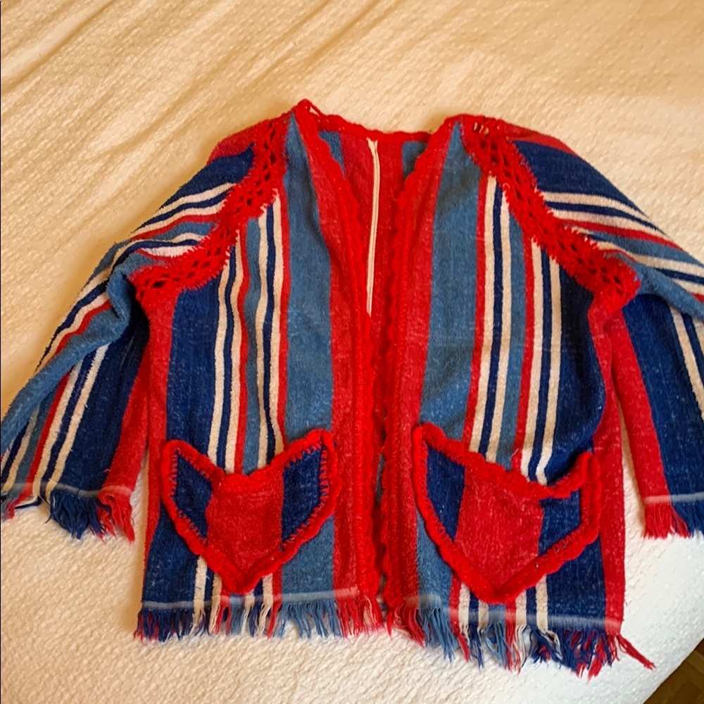 Vintage Colorful Striped Cardigan